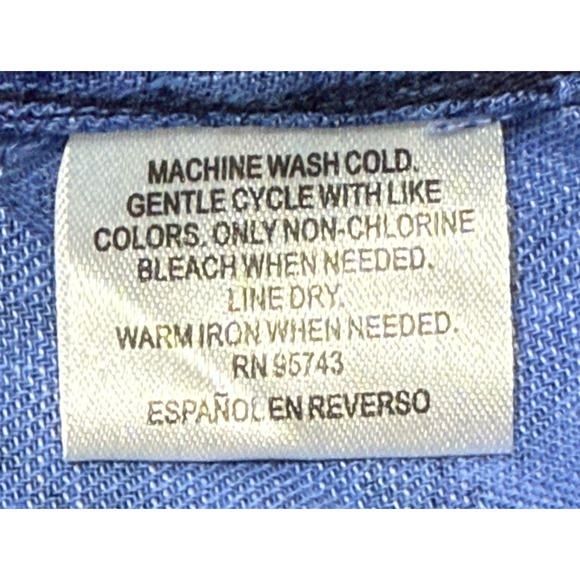 Tasso Elba Island Shirt Mens Medium Silk Linen Blue Hawaiian Tropical Beachy - Picture 7 of 9